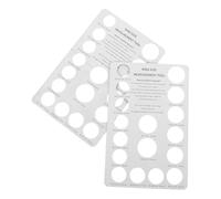 JOINPAYA 2 Pcs Ring Size Measurer and Finger Ring Size Ruler for Women, Reusable Jewelry Sizing Tool with Diameter Gauge 50-72mm, Jewelry Making Finger Measurement Tool