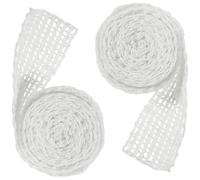 JOINPAYA 2 Rolls Sausage Net Roll, Netting Casings for Sausage, White Rubber Stretchable Mesh, Holds Meat Tightly, for Steak and Meat, Grilling and Roasting
