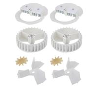 JOINPAYA 2 Set White Plastic Candy Machine Gears for Gumball Dispenser and Candy Vending Machine with Precise Gear Design and Smooth Manipulation, for Home Gatherings and Business Use