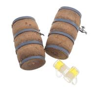 JOINPAYA 2 Sets Miniature Beer Barrels with Mugs Dollhouse Decoration Accessories Realistic Micro Wine Cellar Props for DIY Crafts Garden Bar Scale Furniture