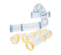 JOINPAYA 2 Sets of DIY Hamster Tube Toy with Detachable Design Pp Material Hamster Cage Tunnel for Secure Living Space Pet Cage Accessory and Hedgehogs