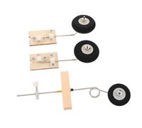 JOINPAYA 2 Sets Rc Plane Landing Wheels Heavy Duty Replacement Gear for Rc Aircraft Repair Accessories Fit DIY Model Airplane Spare Parts with Shock Absorption and Lightweight Design