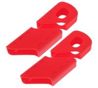 JOINPAYA 2 Sets Universal Silicone Crank Arm Protectors, Bicycle Crankset End Caps for Mountain and Road Bikes, Red Crank Arm Damage Prevention Covers for E-bike Maintenance