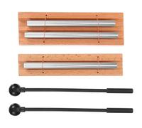 JOINPAYA 2 Sets Wood Percussion Instrument Chime with Mallet, Resonating Echo Sound Therapy Tool for Meditation Practices and Mindfulness Exercises, Adult Relaxation Sound Bath