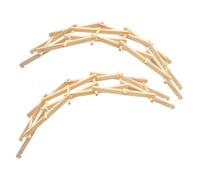 JOINPAYA 2 Sets Wooden Arch Bridge Model DIY Science Project Educational Assembly Kit for Sturdy Pre-cut Wood Sticks Required Desktop Ornament Construction for Boys
