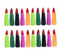 JOINPAYA 20 Pieces Halloween Witch Fingers Creepy Prank Props for Costume Parties Role Play DIY Decorations Includes Black Orange Purple Dark Green Fake Nails