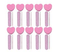 JOINPAYA 20 Sets Nail Art Tools Kit Nail Sticks Fingernail Buffering Files Heart-shaped Crystal Sponge for Manicure and Pedicure Care