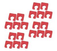 JOINPAYA 200pcs Disposable Eva Foam Toe Separators for Pedicures, Red Soft Toe Nail Spacers with Versatile Application to Foot Posture, for Pilates and Nail Spas