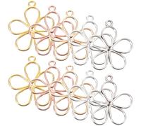 JOINPAYA 200pcs Petal Design Pendants Metal Hanging Petal Decor Delicate Beautiful Realistic Charms Easy to Operate Can Be Paired with Rings Earring Hooks for Jewelry Making Bracelets