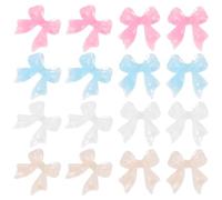 JOINPAYA 200pcs Resin Bow Shape Nail Charms for Women Manicure Decoration, Easy to Use and Widely Applied, for Birthday or Outdoor Manicure Shop Accessories