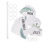 JOINPAYA 2025-2028 Classroom Flip Calendar Set with Leaf Design, Monthly Hanging Academic Wall Calendar for Teacher Bulletin Board Decoration and Classroom Supplies