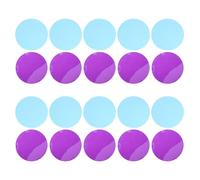JOINPAYA 20pcs 74mm Round Spotlight Filter Stickers, Warm Glow Downlight Tint Films, Ocean Blue Violet Gel Sheets for Stage, Theater, and Track Lighting
