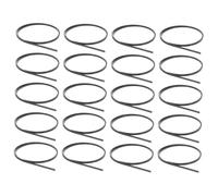 JOINPAYA 20pcs Abs Plastic Guitar Binding Purfling Strips 1650x6x1.5mm Decorative Edging Trims for Acoustic and Classical Guitars Black for Instrument Protection