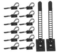 JOINPAYA 20pcs Adjustable Adhesive Cable Straps for Wire and Cord Management, Reusable Plastic Cable Ties with Easy to Use Design, for Home and Industrial Wire Organisation