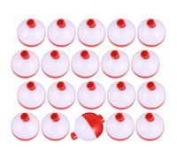 JOINPAYA 20pcs Ball Float Plastic Sea Fishing Accessory for Bait, Red Abs | Lightweight Abs Ring Design, Convenient to Use for Fishing, Suitable for Bait, Red Finish