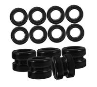 JOINPAYA 20pcs Black Metal Guitar String Beads 6mm Diameter and 5mm Thickness Groove for Electric and Folk Guitar String Accessories