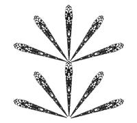 JOINPAYA 20pcs Costume Fingertip Nail Rings Black Elegant Touch for Halloween Party Dance Performance Props Finger Accessories