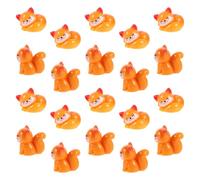 JOINPAYA 20pcs Cute Fox Figurines Mini Resin Animal Sculptures Collectible Figurines for Fairy Garden Supplies Dollhouse Outdoor Decor Micro Landscape Accessories Desktop Animal Ornament