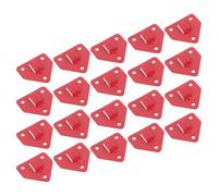 JOINPAYA 20pcs Fire Extinguisher Mount Wall Bracket Holder with Secure Iron Construction and Space Saving Design for Homes and Industrial Use Red Wall Mounting Extinguisher Holder