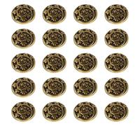 JOINPAYA 20pcs Golden Alloy Retro Coat Buttons for Clothing and Sweaters, Wear-Resistant and Easy to Decorate, for Manual Needs and DIY Projects