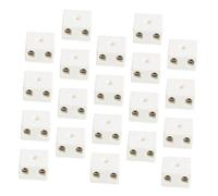 JOINPAYA 20pcs Hole 2 Position Ceramic Electrical Wire Connector Blocks High Temperature Ceramic Terminal Blocks Metal Compact Space-saving Design Rapid Onsite Repairs Mass Production