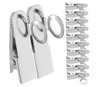 JOINPAYA 20pcs Lavalier Microphone Clips Iron Metal Mic Lapel Clip Holder for Vlogging Interviews Public Speaking