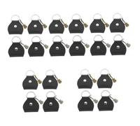 JOINPAYA 20pcs Leather Guitar Pick Holder Keychain Portable Storage Case Guitar Pendant for Travel and Backpack Decoration Includes and Antique Picks