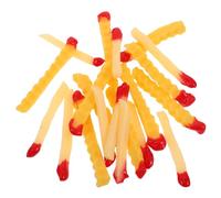 JOINPAYA 20pcs Lifelike French Fries Set, Simulation Fast Food Model Ketchup, Realistic Artificial Food Decoration for Kitchen Play, Restaurant Display, and Photography Props