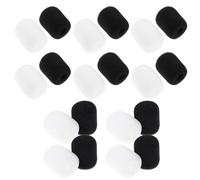JOINPAYA 20pcs Microphone Windproof Cover Muff for Headset Lavalier Mic Wind Screen Noise Suppression Shield