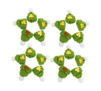 JOINPAYA 20pcs Mini Wool Hats Tiny Knit Hats Saint Patrick Day Decorative Doll Accessories DIY Craft Supplies for Party Crafts