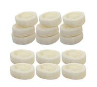 JOINPAYA 20pcs Natural Loofah Bath Sponge with Soap Base, 1.25cm Thick White Shower Loofah Pad Soap Holder for Household Bathroom Body Scrubber and Bath Essentials