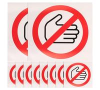 JOINPAYA 20pcs No Touch Safety Stickers Self-adhesive Warning Labels for Machines and Electrical Equipment Accident Prevention Signs for Factories and Workplaces