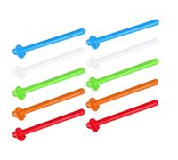 JOINPAYA 20pcs Plastic Bird Perch Stands with Paw Grinding Stick, Corner Cage Perches for Budgie Finch Canary Parakeets, Multi-color Set for Bird Nail Care and Cage Exercise