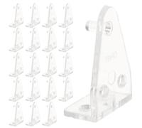 JOINPAYA 20pcs Plastic Blinds Fixator Hooks 1-inch Louver Curtain Clips Roller Curtain Accessories for Window Treatment Home Bedroom