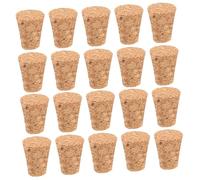 JOINPAYA 20pcs Soft Wood Wine Corks Tapered Cork Plugs for Liquor and Beer Bottles, Wooden Craft Bottle Stoppers 15mm Diameter Corkscrew, DIY Home Use