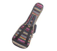 JOINPAYA 21-inch Ukulele Backpack Bag with Padded Interior, Soft Protective Ukulele Case with Double Shoulder Straps, Stylish Outdoor Storage Pouch for Concert and Travel