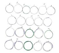 JOINPAYA 21pcs Professional Guzheng Replacement Strings Set 1-21 Metal Wire Multi-use Guzheng Strings Kit for Acoustic Instruments Sturdy Musical Stringed Instrument Accessories for Maintenance