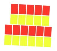JOINPAYA 22pcs Referee Penalty Cards with Bright Red Yellow Smooth PVC Surface Rainproof Finish for Soccer Basketball Football Matches Lightweight Portable Match Essentials for Professional