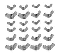 JOINPAYA 24 Pcs Butterfly Wing Nut Stainless Steel Silver, Easy to Install and Dismantle, M4 M5 M6 M8 Assortment Kit for Machine Devices and Electronic Devices