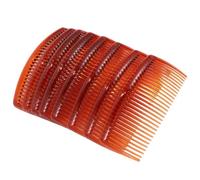 JOINPAYA 24 Pcs Hair Combs Plastic Side Hair Comb 27 Teeth Coffee Colour Reduces Breakage for Women and Fashion Elegant Versatile
