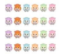 JOINPAYA 24pcs Glow-in-the-dark Mini Resin Owl Figurines Small Luminous Owl Decorative Ornaments for Fairy Garden Micro Landscape Bonsai Craft