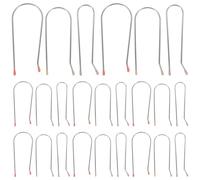 JOINPAYA 24pcs Hot Curler Securing Pins Replacement Clips 1.9cm 2.54cm 3.2cm Hair Roller Clamp Set for Electric Rollers Home and Salon Styling Tools