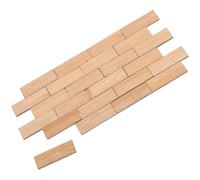 JOINPAYA 24pcs Miniature Flooring Doll House Flooring Bamboo Mini House Simulation Diy Floor Adornment