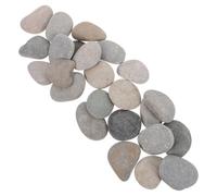 JOINPAYA 24pcs Natural Painting Rocks 3-5cm Flat Smooth River Pebbles for DIY Crafts and Garden Decoration, Comfortable Canvas for Painting, for Flower Pots and Pathways