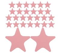 JOINPAYA 24pcs Pink Star-Shaped Non-Slip Bathtub Stickers - Adhesive Anti-Skid Shower Decals for Bathroom Floor Safety - Cartoon Bath Grip Pads for Household and Hotel Use