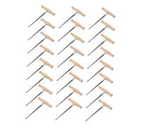 JOINPAYA 24pcs Violin Peg Hole Tool with Wooden Handle for Luthiers and Violin Repairs 1:30 Tapered
