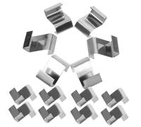 JOINPAYA 25 Pcs Stainless Steel Greenhouse Glazing Clips Fixing Clips for Glass Panels Windproof Support Removable Garden Greenhouse Supplies