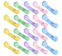 JOINPAYA 25Pcs Miniature Retro Telephone Handset, Mixed Color Mini House Phone Model for Educational Decor and Classroom Whisper Phones