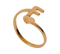 JOINPAYA 26pcs English Initial Rings Set for Women, Simple Golden Stainless Steel Heart Finger Rings, Stylish Retro Chic Jewelry for