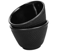 JOINPAYA 2pcs 120ml Cast Iron Tea Cups Chinese Kung Fu Tea Mug Set Retro Style Japanese Teacup Drinkware for Home